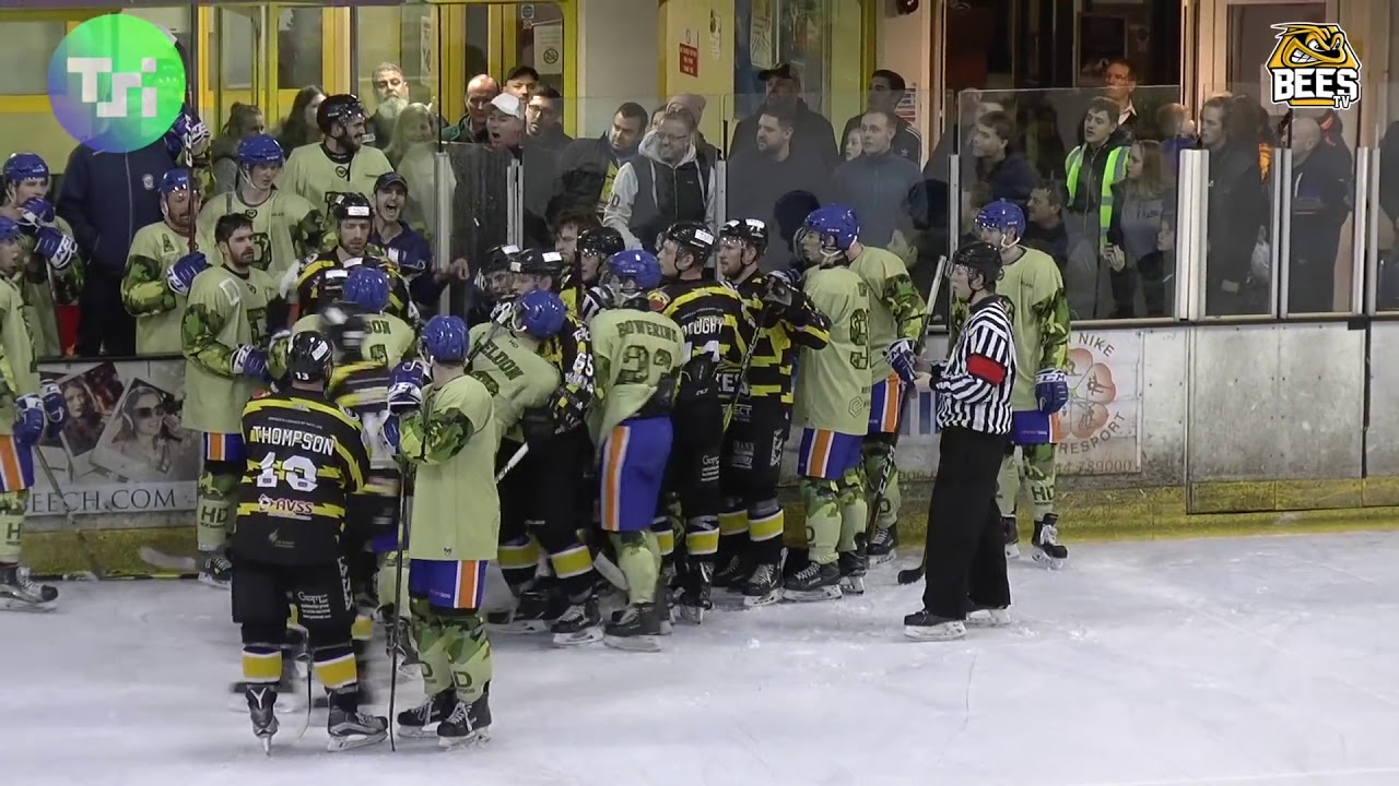 Bracknell Bees v Peterborough Phantoms NIHL Brawl 20-2-19