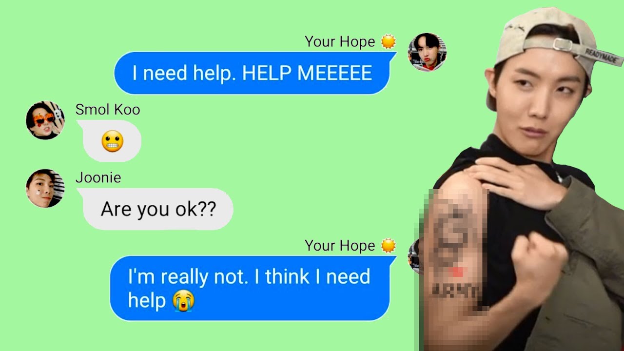 BTS Texts - Hobi got a tattoo?