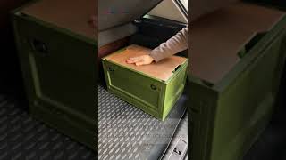 💡Camping Storage Solutions Ideas: Froppi Multi-Purpose Plastic Storage Box with Wooden Lid 🏕️🚙🧺 🥪🍽️