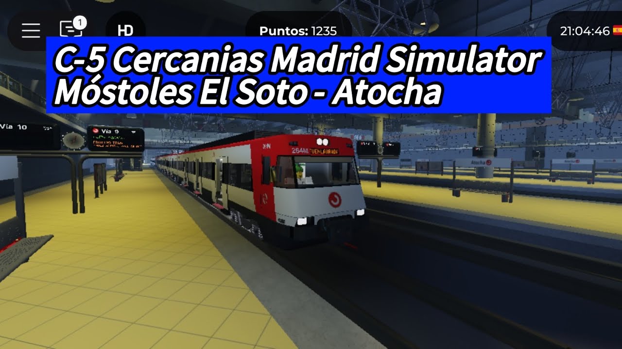 C-5 Madrid Simulator | Móstoles El Soto - Atocha Timelapse | Renfe 446 Classic 