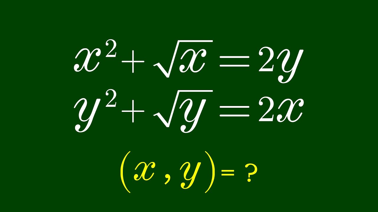 Можете ли вы решить это? | Математическая олимпиада (x,y) = ?