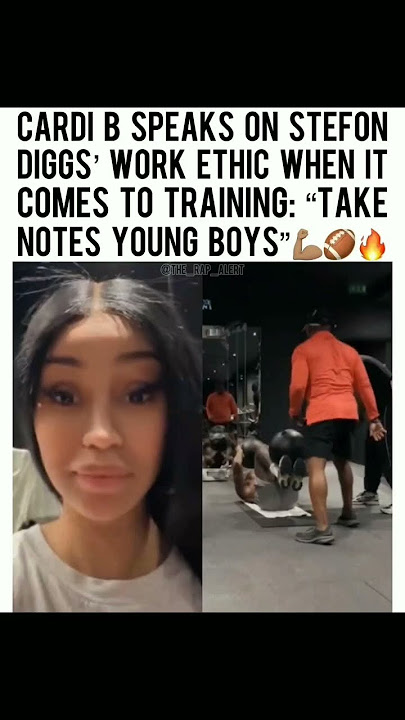 Cardi B EXPOSES Stefon Diggs' INSANE Work Ethic!  'Take Notes, Young Boys!#shorts