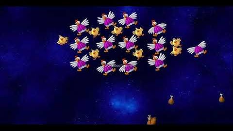 game play for Chicken Invaders 5 - Cluck of the Dark Side mission 01