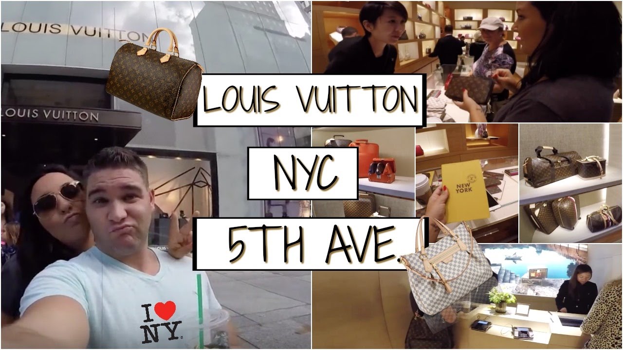 LOUIS VUITTON: NYC 5th Ave!!! - YouTube