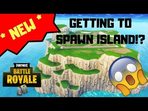 * NEW * GETTING ON SPAWN ISLAND IN FORTNITE BATTLE ROYALE!?!