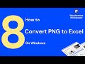 How to Convert PNG to Excel on Windows | PDFelement 8