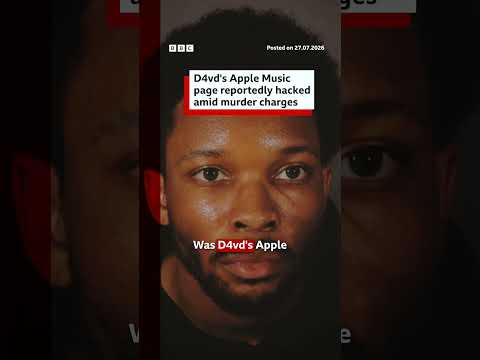 D4vd's <strong>Apple</strong> Music page reportedly hacked amid murder charges. #BBCNews