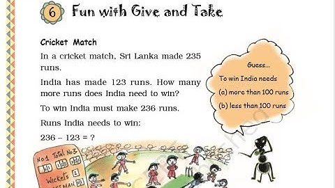 Chapter 6 Fun with Give and Take | Grade 3 Mathematics | CBSE | NCERT