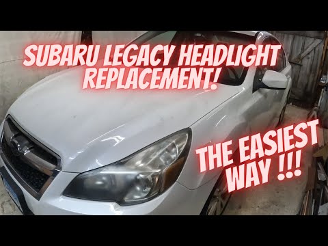 Subaru Legacy Headlight bulb replacement! The easiest way!!  How to change your headlight bulb!