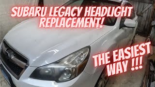 Subaru Legacy Headlight bulb replacement! The easiest way!!  How to change your headlight bulb! Wealth