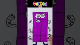 How to Draw the Numberblocks EIGHT - 8 | Easy Art for Toddlers & Kids - FunDay Kid