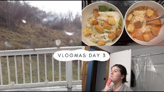 vlogmas day 3: cozy day in + nighttime skin care routine
