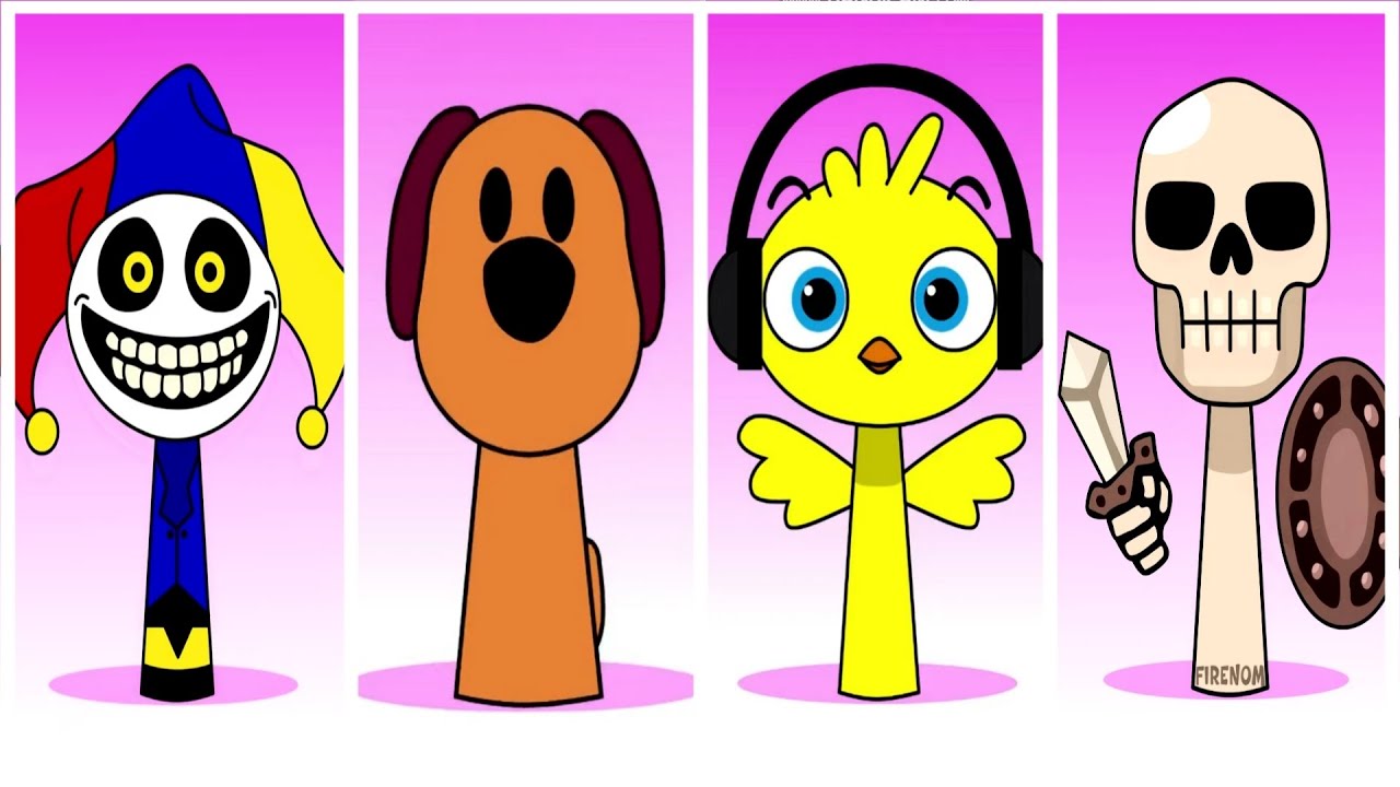 Sprunki OC Prototype 🆚 Sprunki OC Loula 🆚 Sprunki OC Pulcino 🆚 Sprunki OC RAAAH #sprunki #brainrot 