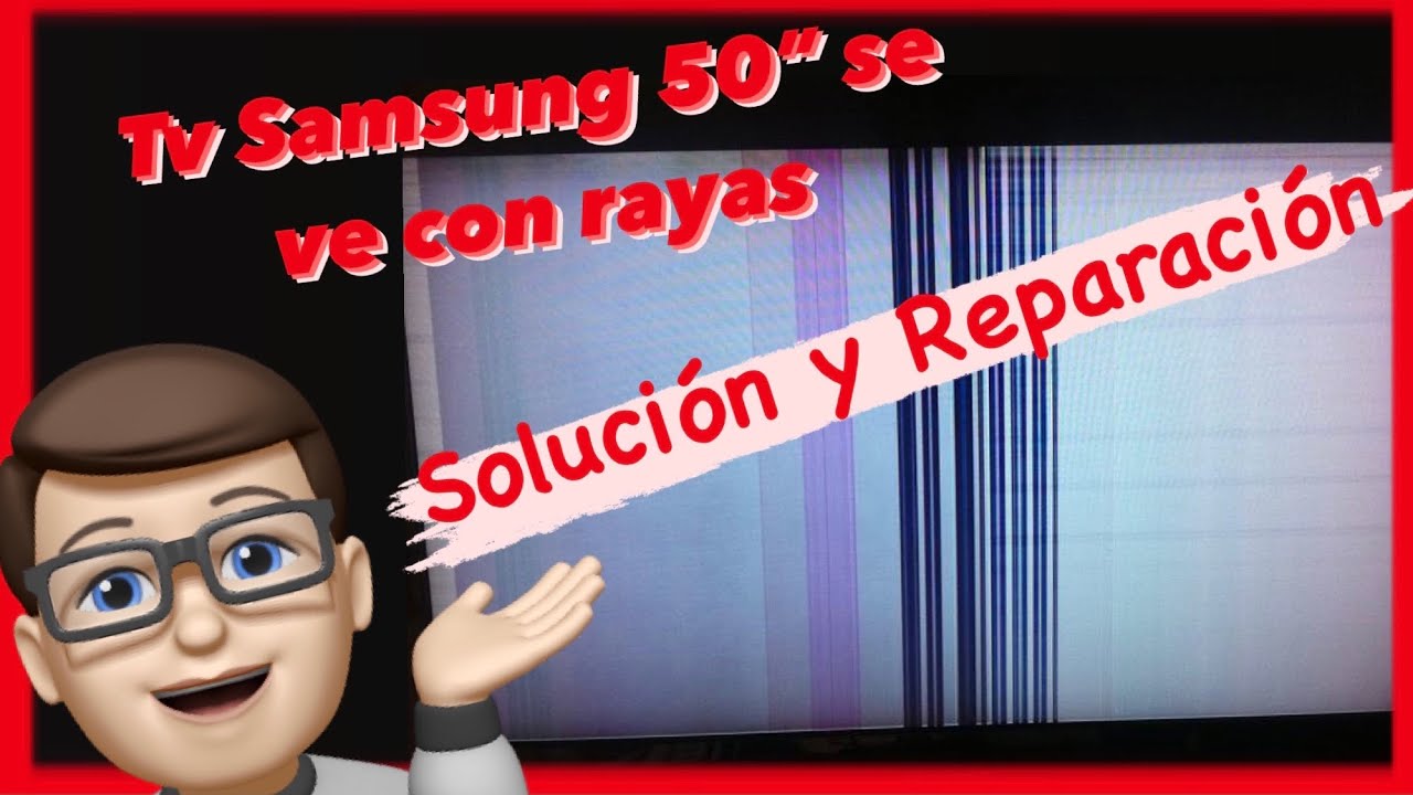 ⚡️ Reparar pantalla de tv Samsung 50" Con rayas y lineas de colores Diagnostico y Reparación