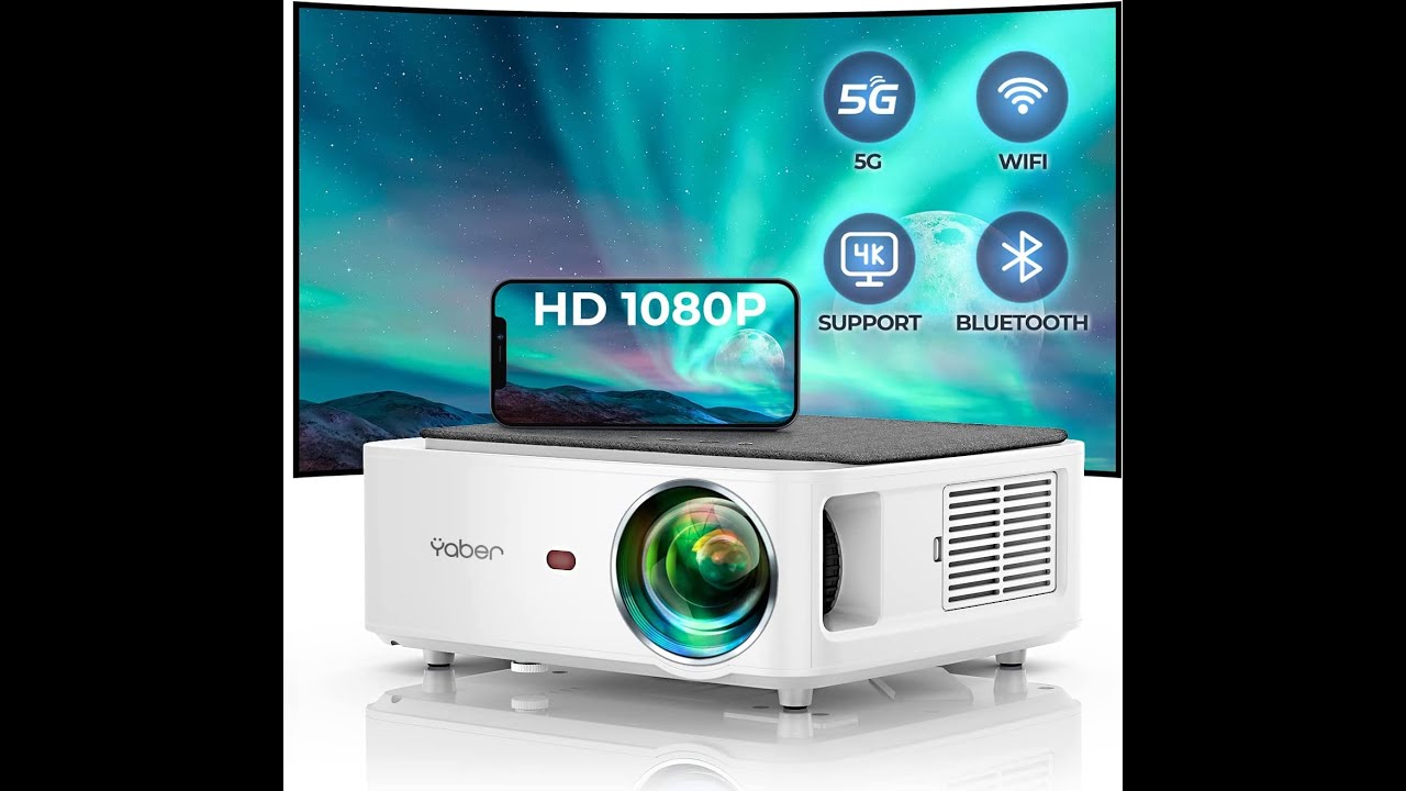 Yaber V6 Review, Pros & Cons - Wi Fi Bluetooth Projector - YouTube