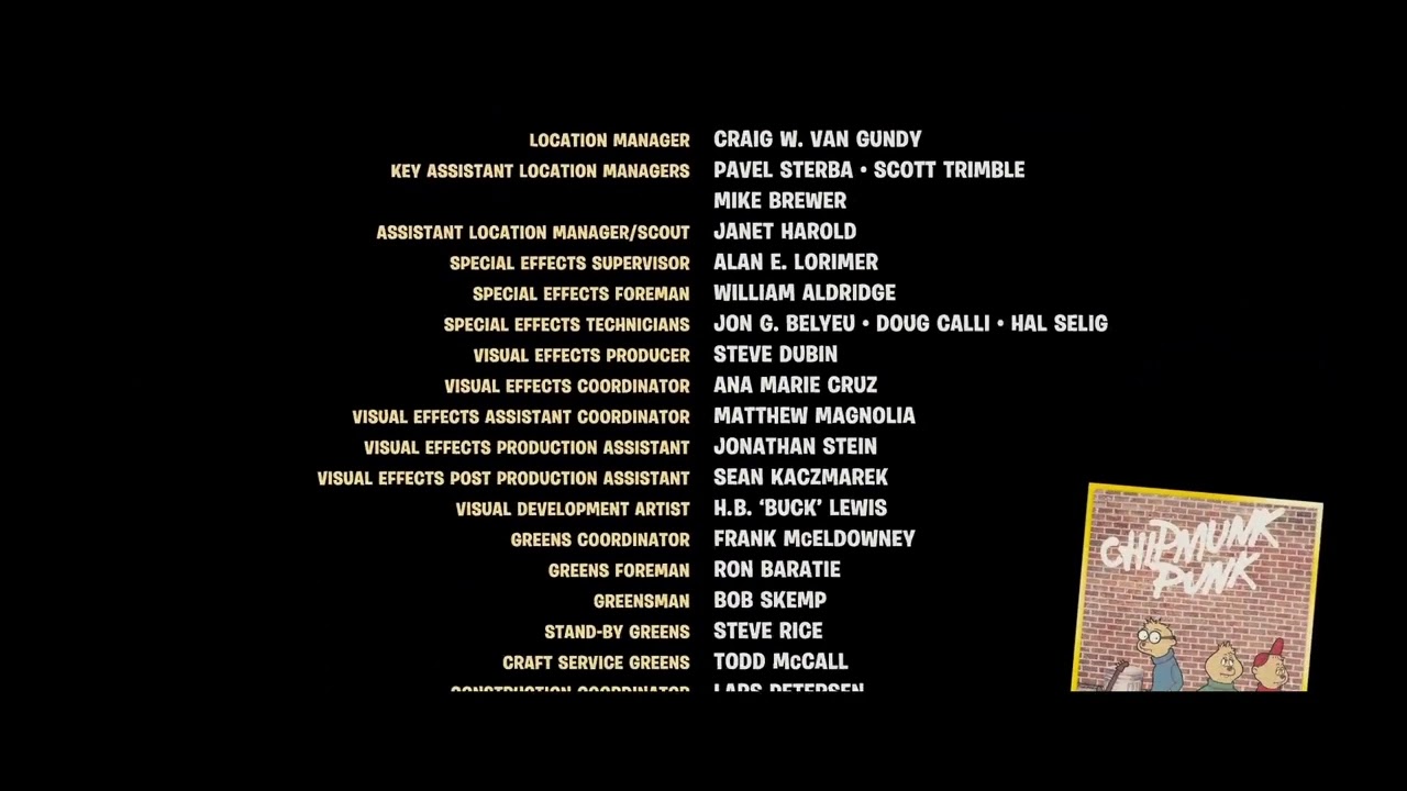 Alvin and the Chipmunks (2007) Full End Credits (HD)