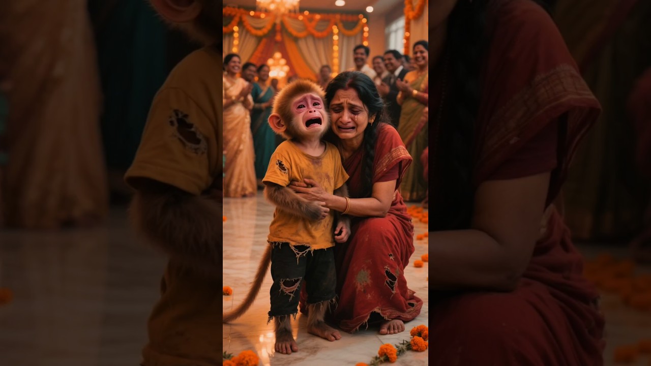 🧵 Torn Clothes, Strong Heart: Monkey & Mother’s Emotional Story | 