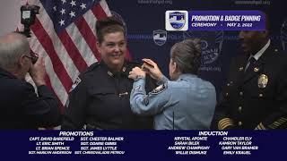 Savannah Police Department Promotion & Badge Pinning Ceremony - May 2, 2022