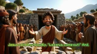 Jesus Raises Lazarus A Tale of Hope   #friendship #miracles #hope #faith #BibleStories