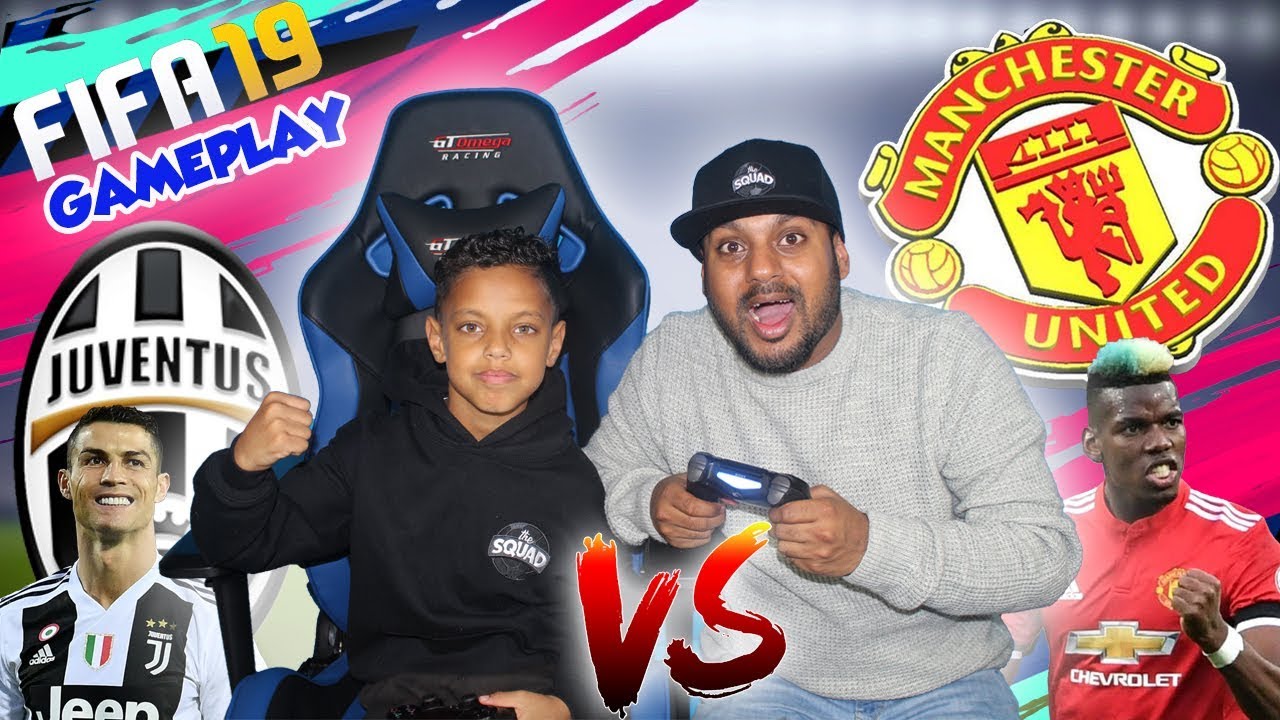 9-ЛЕТНИЙ РЕБЕНОК ИГРАЕТ С ОТЦОМ В FIFA 19!! «ЮВЕНТУС» ПРОТИВ «МАНЧЕСТЕР ЮНАЙТЕД»!!