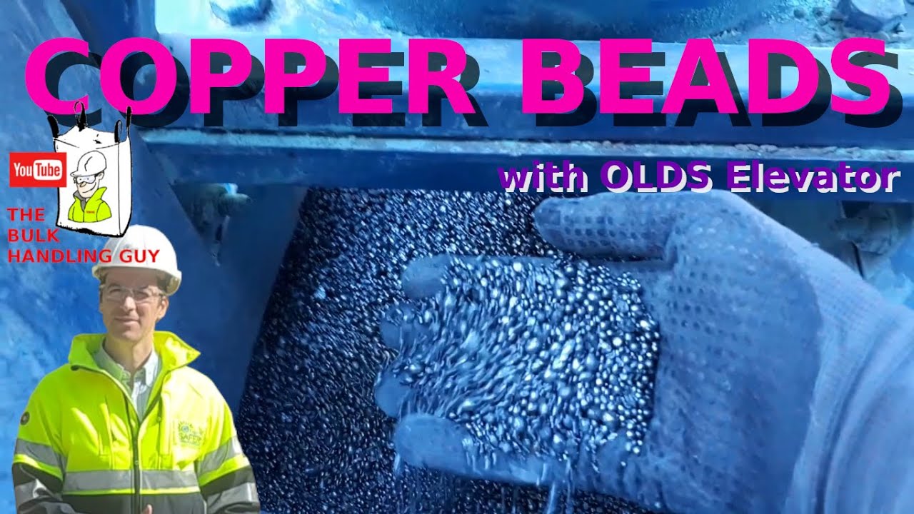 High density Foundry COPPER BEADS - Olds Elevator 