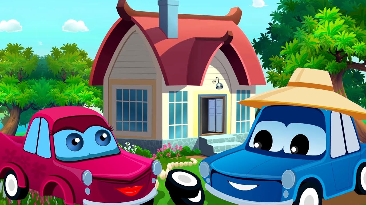 House That Jack Built, Nursery Rhymes and Car Cartoons for Children by