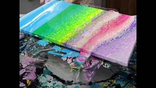 DIY Wall Art with Fluid Paint | Transform Your Space in 5 Easy Steps #art #painting #craft