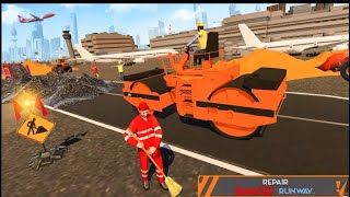 Construct mega airport in your megalopolis city,experience real construction | Android game play screenshot 1