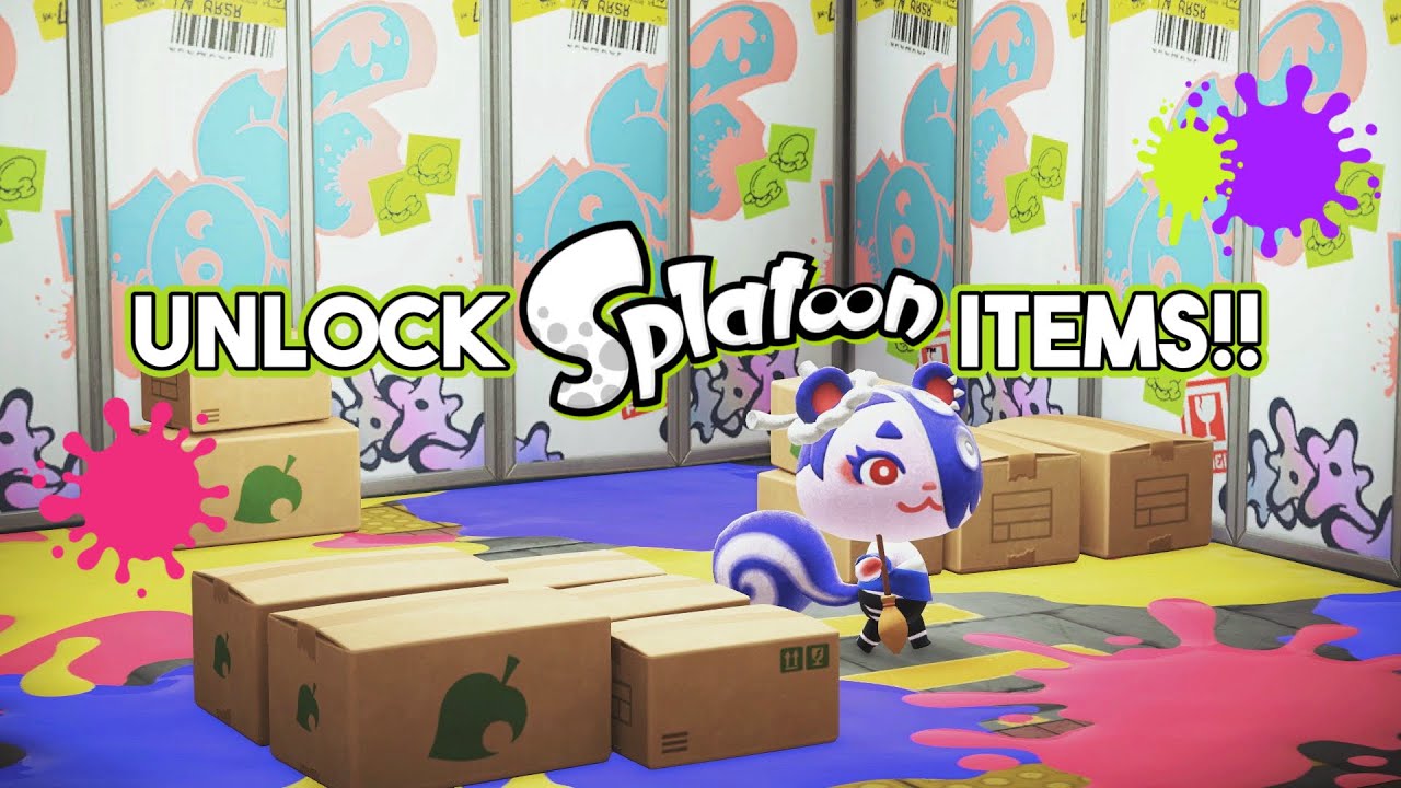 あつ森 スプラトゥーンのアイテムを入手する | Unlock Splatoon Items