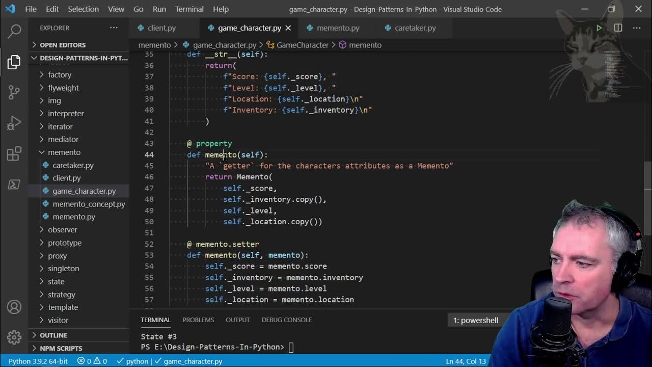 Memento Use Case : Design Patterns In Python - YouTube