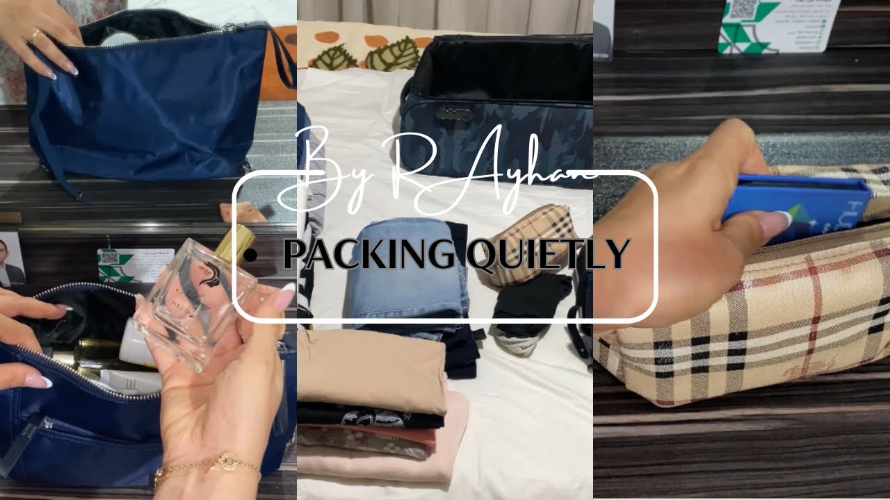 Packing Quietly | Preparing for a Short Trip | Silent Cozy Vlog | No Talking