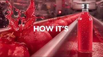 How Pomegranate Juice Is Made In Factory | Fresh Pomegranate Juice Factory Process