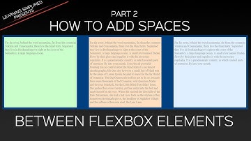 Flexbox Tutorial for Beginners #2 - Adding Spaces in columns