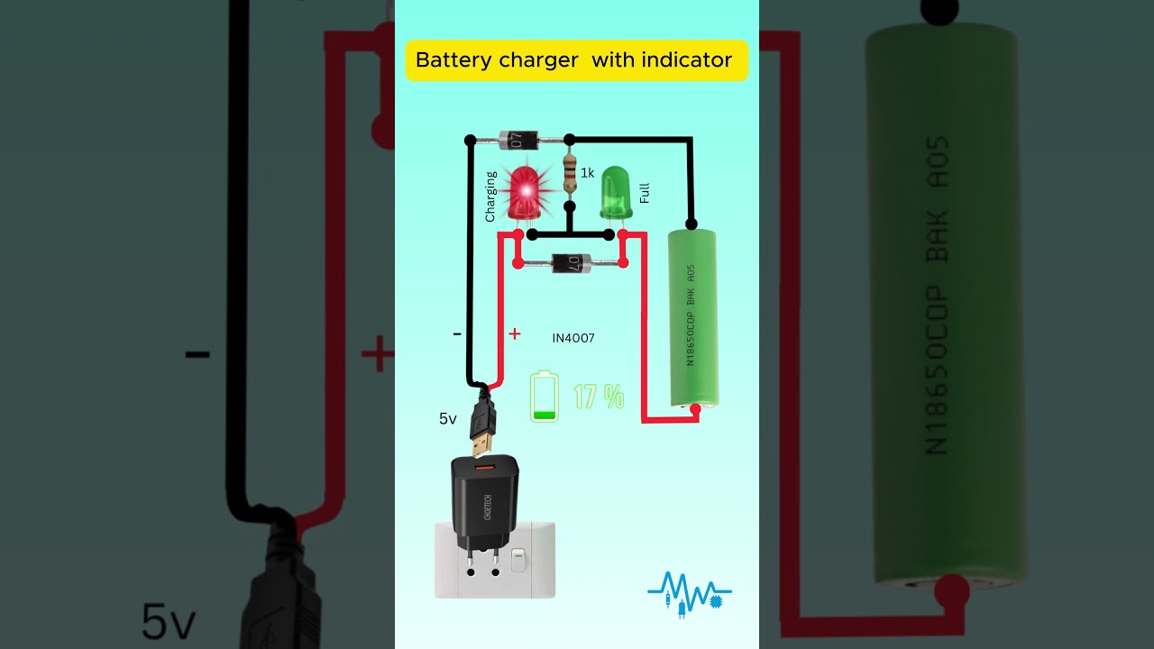 🔋 Simple Battery Charging Indicator 🚨 | simple Circuit  