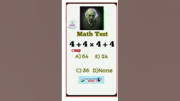 😱 90% Log Galat Sochte Hain! 4 + 4 × 4 + 4 = ? | Einstein Math Puzzle 🔥 | Brain Teaser Challenge