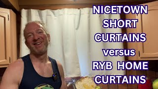 NICETOWN Short Curtains versus RYB HOME Curtains Bgment Curtains Versus Nicetown Curtains