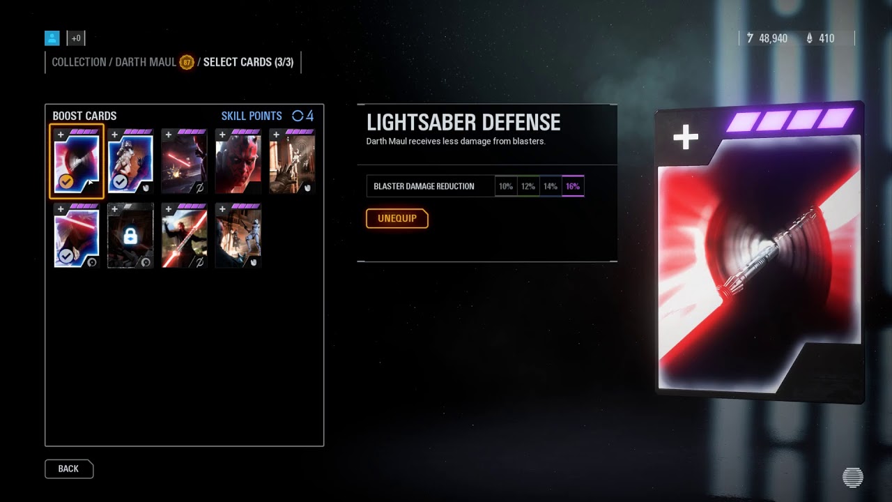Best Star Cards Darth Maul Battlefront 2 HvV - YouTube
