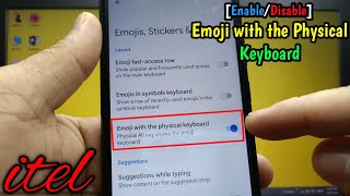 How to enable or disable emoji with the physical keyboard on itel S15 | Gboard screenshot 5