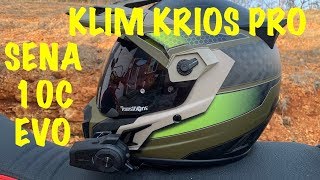 SENA 1OC EVO Mounted on KLIM Krios Pro Helmet, How I Made My Mount