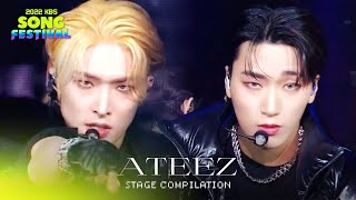 ATEEZ COMPILATION : Guerrilla + T.O.P [2022 KBS Song Festival] I KBS WORLD TV 221216