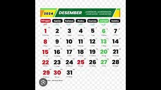 Kalender Desember 2024