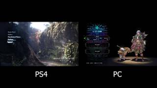 【MHW】PS4版とPC版のロード時間比較【モンハンワールド】