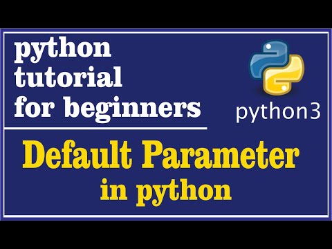 39- Default Parameter in python