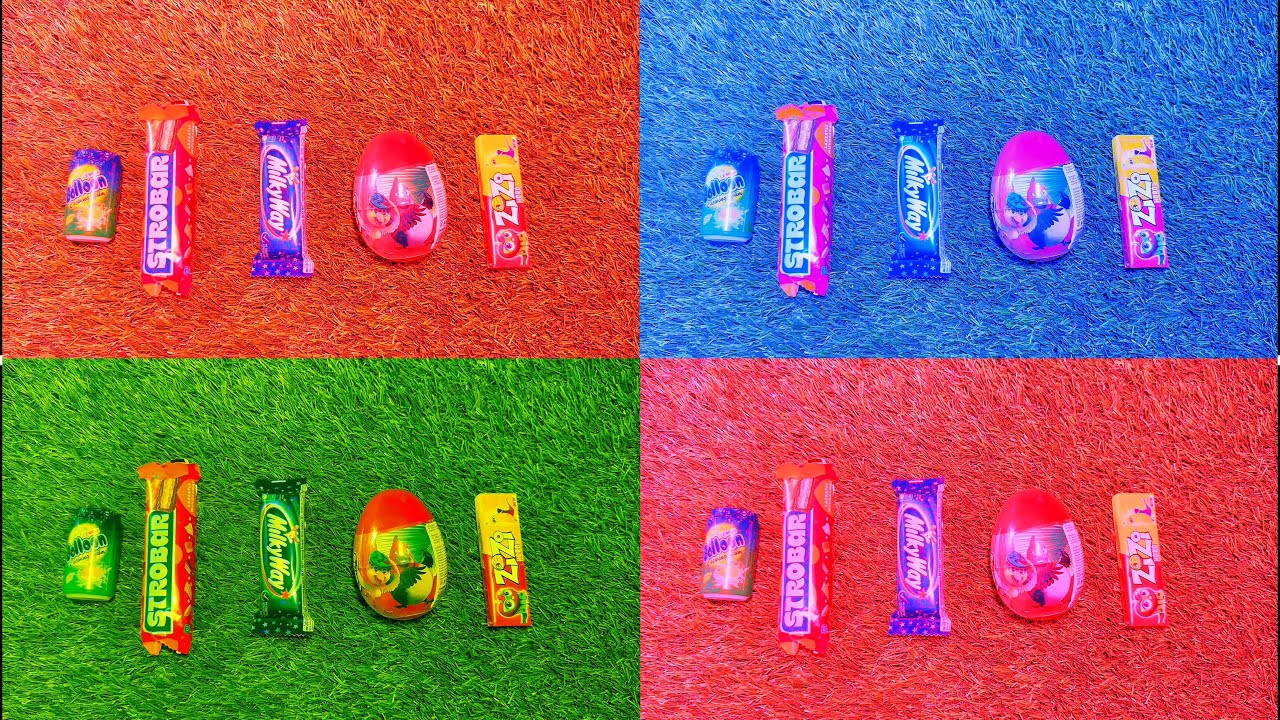 ASMR Most Popular Candys / some lots of colorful rainbow lollipop candy / unpacking chocolate eat