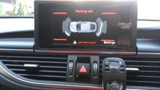 Audi A7 2015 Reverse Camera Moving Guide Lines