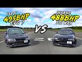 495BHP MITSUBISHI EVO 7 VS 488BHP IMPREZA WRX STI - OG BATTLES!