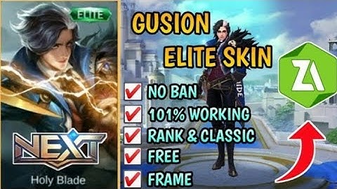 FREE ELITE (w/ PAINTED) SKIN GUSION | SCRIPT TUTORIAL | MLBB | NO PASSWORD