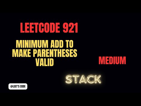 921. Minimum Add