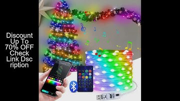 USB 20M RGBIC LED String Lights Dream Color LED Copper Wire Fairy Lights Party Wedding Indoor Decora