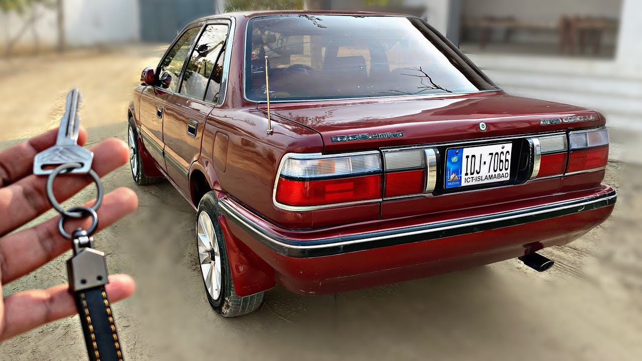 Toyota Corolla 1988 1.5 Se-Limited Saloon Original Sunroof Detail Review/pakistan 